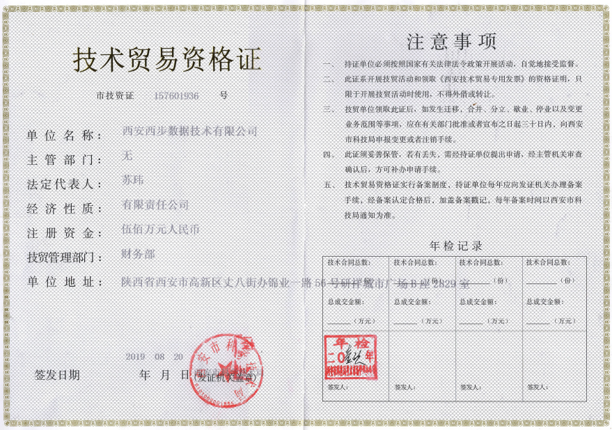 技术贸易资格证